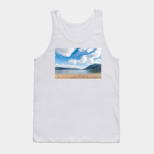 Summer Beach Lake and Mountains Tank Top